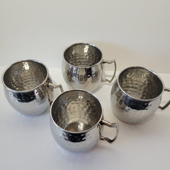 Moscow Mule Mugs Set of Four Silver, Never Used, NWOT - Picture 8 of 9